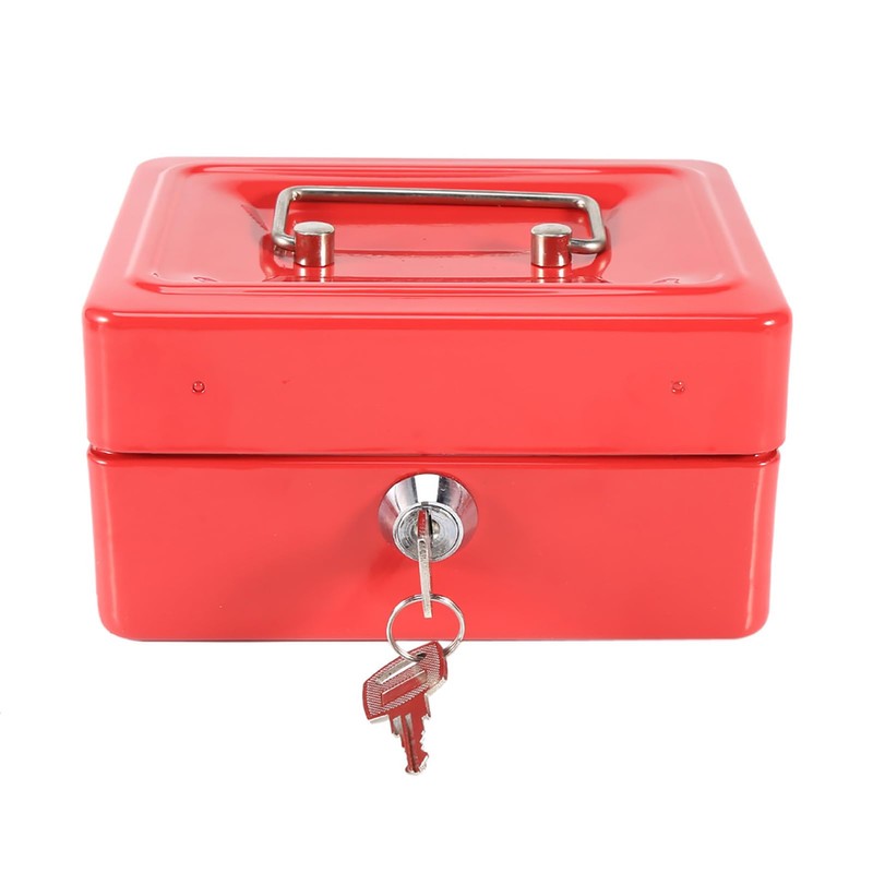 QANYEGN Mini Portable Money Box with Lock, Small Safe Lock