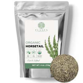 Organic Horsetail Herb 4 oz. (113g), USDA Certified Organic Cola de Caballo Hierba, Horse Tail Plant Tea, Shave Grass Loose Leaf for Hair Growth, Cut & Sifted