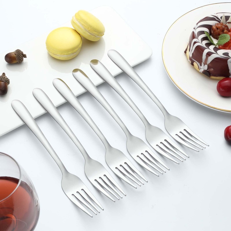 Gymdin 24 Pieces Dinner Forks, Forks Silverware(8 inches), Food Grade