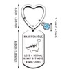 QMVMV Funny Nannysaurus Gifts Nanny Keyring from Granddaughter Grandson Birthday