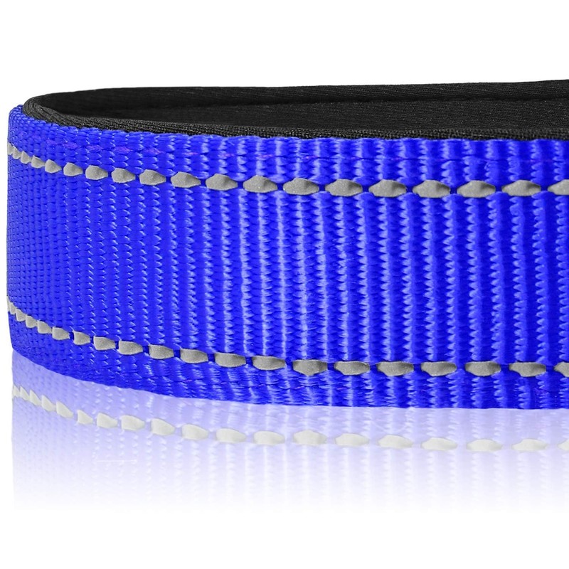 Joytale Reflective Dog Collar, Soft Neoprene Padded, Metal D-Ring, Nylon
