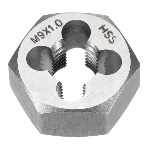 sourcing map Hex Threading Die M9 x 1 Metric Thread