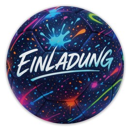 ZELAITE 12 x Football Invitation Cards for Children's Birthday, Cool Football Invitation for Children's Birthday for Boys and Girls, Funny Invitation Card for Birthday Party (B)