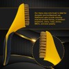 100% Brass Wire Brush | 8 Inch Handle | Rubber