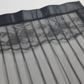 Black Striped Magnetic Screen Door Mosquito Net for Entrances Screen Door
