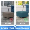 MAXIJIN Jacquard Ottoman Cover Slipcovers Folding Storage Stool Furniture Protector