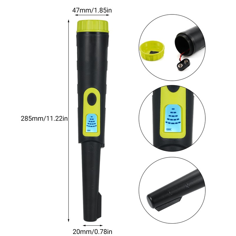 Metal Detector Pinpointer for Adults & Kids IP68 Waterproof 360°