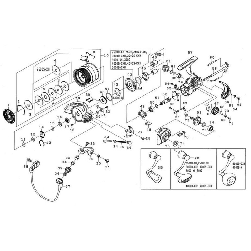 DAIWA Genuine Part 19 Regza LT4000S-CXH Drag Knob Part Number