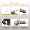 KOLYBEL 5D Flower Spikes Lashes,Premade 5D Flora Spike Lash Extensions,