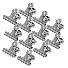MATANA Super Strong Stainless Steel Magnetic Clips for Magnetic Board, Whiteboard, Fridge - Home, Office & School - Robust & Practical (Pack of 24)