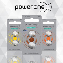 Power One ACCU Plus Size 312 Rechargeable Hearing Aid Batteries