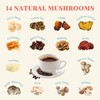 Decaf Mushroom Coffee, Instant Coffee Mix, 80 Servings | Sugar-Free,