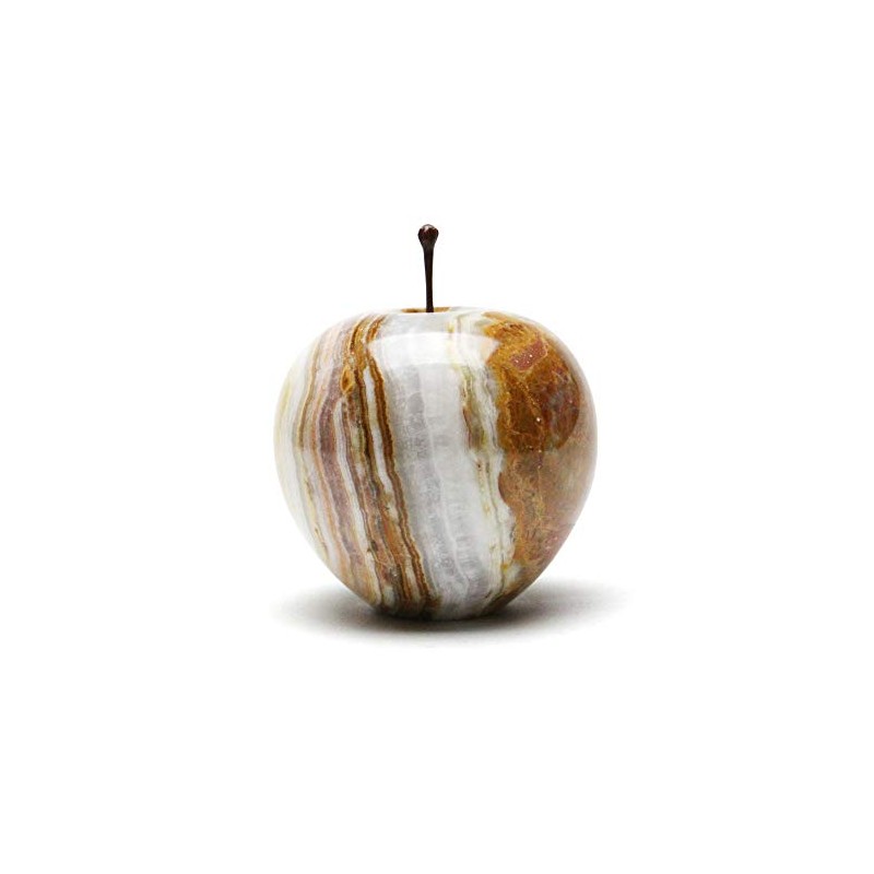 Marble Apple Large Marble Apple Large Stripe Interior Marble Paperweight