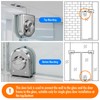 Ranbo Frameless Pull Push Door Floor/Top Bolt Lock, No-Drill, 304