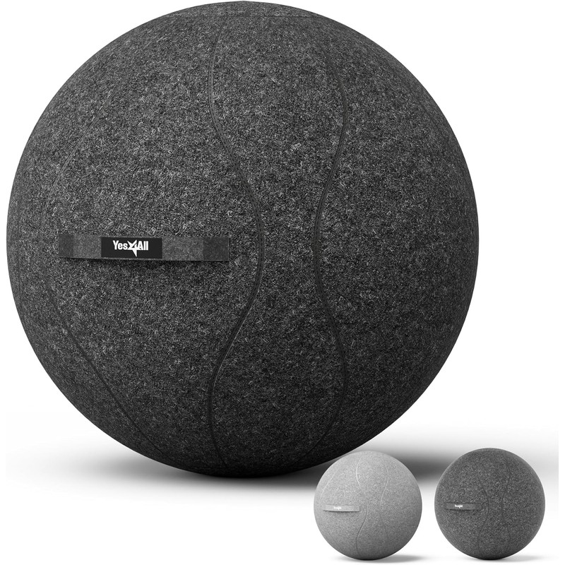 Yes4All Exercise Office, 400lbs Capacity Anti-Burst Yoga Weight Self-Standing Sitting