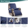 Ruaozz 100% Waterproof Recliner Chair Cover Non-Slip Reclining Cover for