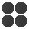 uxcell 4Pcs Door Stopper Wall Protector, 30mm/1" Black Self Adhesive