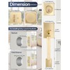 EHOMEWARE Front Door Handle with Deadbolt Set, 1 Pack Keyed