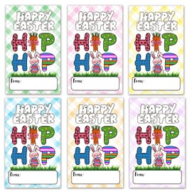 HandEasy Easter Gift Tag Stickers, 60 pcs Decorative Present Decals, Cue Bunny Self-Adhesive Label for Spring Easter Day Decorations Favors Supplies -A03