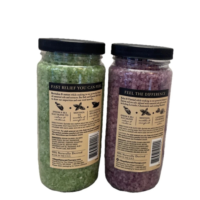 Village Natural Therapy Set Of 2 (1) Muscle Relief (