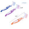 FRUTA 3 Pcs Denture Cleaning Brushes False Teeth Cleaning Brush