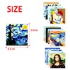 QTQTQ Pixel Art Famous Painting Fridge Magnets (12 Pcs) Classic