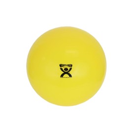Cando CanDo Exercise Ball, non-slip, inflatable, yellow, 45cm