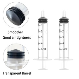 5ml Jello Shot Syringes for Collecting Colostrum, （40PCS） Liquid Syringes Without Needle, Colostrum Collector, Pet Feeding Measuring or Transfering Tiny Amount