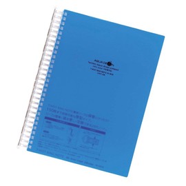 Lihit Lab N1610-8 Open Ring Notebook, Twist Notebook, Semi-B5, 29 Holes, 100 Sheets, Blue