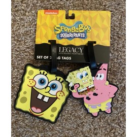 Nickelodeon 2 PCS SPONGEBOB & PATRICK LUGGAGE/BAG TAGS SET - NWT