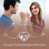 YFN Pinkie Promise Bracelet for Women Sterling Silver Couple Friendship