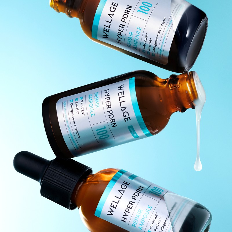 Wellage [2-piece set] Wellage Real Hyaluronic Blue 100 Ampoule (100ml)