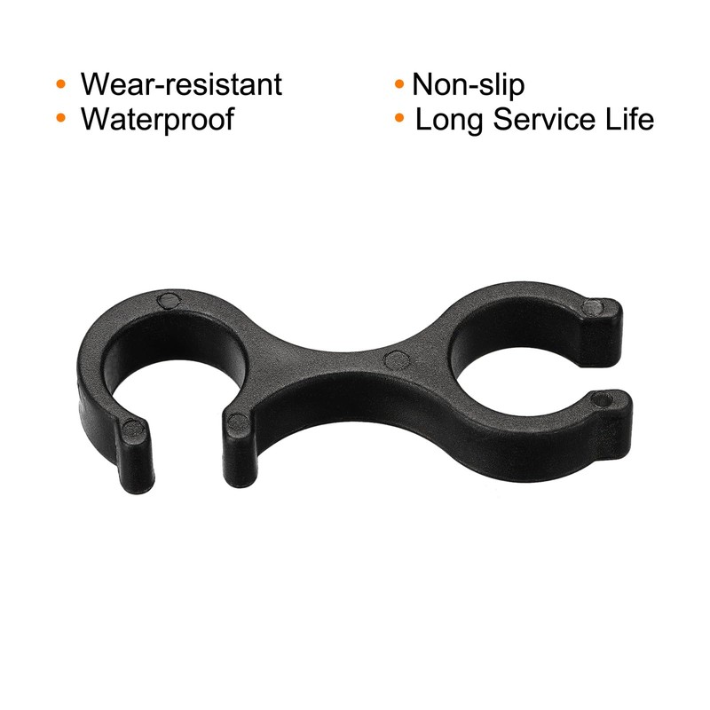 PATIKIL Trekking Pole Clips, 6Pcs Walking Stick Accessories Double Rod