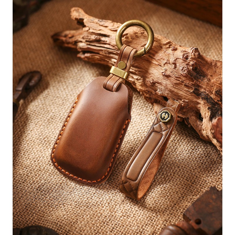 TECART Fit for Chevy Car Key Fob Cover with Keychain,