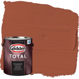 Glidden Total Exterior Paint & Primer All-in-One, Ancient Copper/Orange, Satin, 1 Gallon