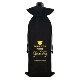 RNYJJ Graduation Wine Bag Graduation Gift for Him Her Graduates College Grad Wine Bag Gift