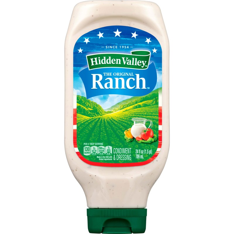 Hidden Valley Original Ranch Condiment and Dressing, Easy Squeeze Bottle,
