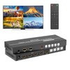 Arvitek HDMI KVM Switch 4 Port w/Multi-Viewer, 4K@30Hz Quad HDMI
