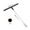 sourcing map T-Handle Metric Socket Wrench 12mm CR-V 6-Point Hex