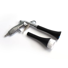 njbbx Car Cleaning Gun - Air Blaster for Car Detailing - Blows Away Trash and Dust with Strong Airflow - Comes with Replacement Head with Bristled Brush