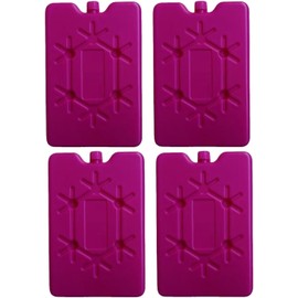 Ice Pack，Ultra-Thin Reusable Ice Packs for Lunch Boxes, Coolers & Breastmilk Bags - Long-Lasting Cooling Solution to Keep Food Fresh 4Pack (Rose red)