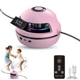 HOVCEH Elektronische Springseil, Intelligente Springseilmaschine, Smart Jump Rope Machine mit Fernbedienung für Kinder, 10 Geschwindigkeitsstufen, LED-Bildschirm, Bluetooth Musik, Farblicht