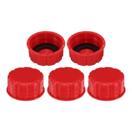 HARFINGTON 5pcs Gas Can Cap, Coarse Thread Gas Cap Replacement Gas Can Lid for Gasoline Gas Water Can, Red