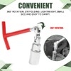 Rebvugr Spark Plug Socket Wrench, Spark Plug Tool, T-handle Spark