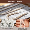 1 Roll 16.4Ft Faux Pearl Beads Garland, Pearl String with