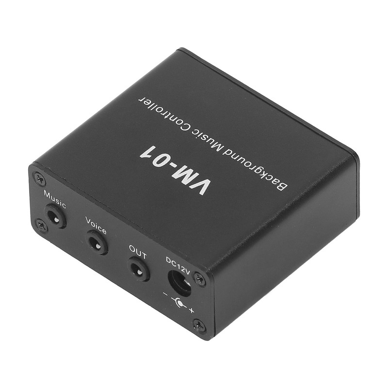 Background Music Controller Black Excellent Compatibility Miniature Size Music Switcher