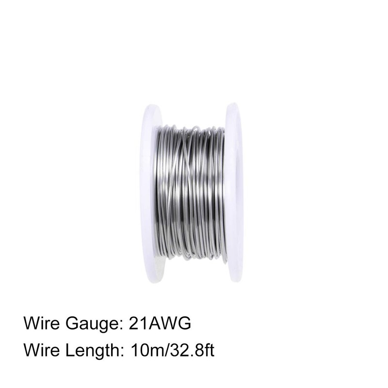 sourcing map 0.7mm 21AWG Heating Resistor Wire Wrapping Nichrome Resistance