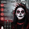 Face Paint Sticks 3 Pack Red White & Black –