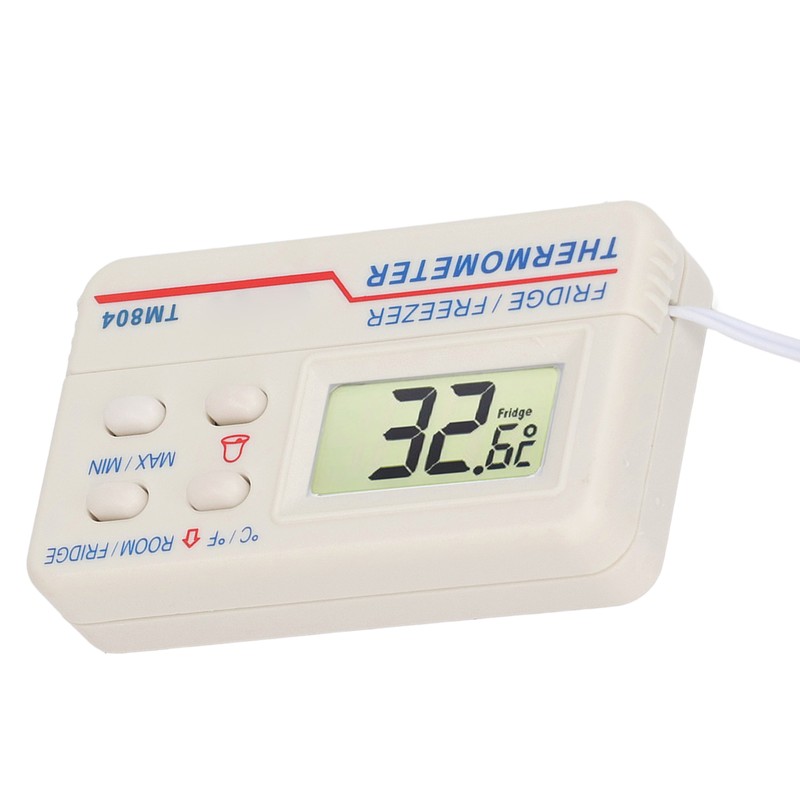 Refrigerator Thermometer Digital Fridge Freezer Temperature Meter Magnetic Back with