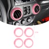 4PCS Center Console Dash Air Conditioner Vent Cover Trim Interior